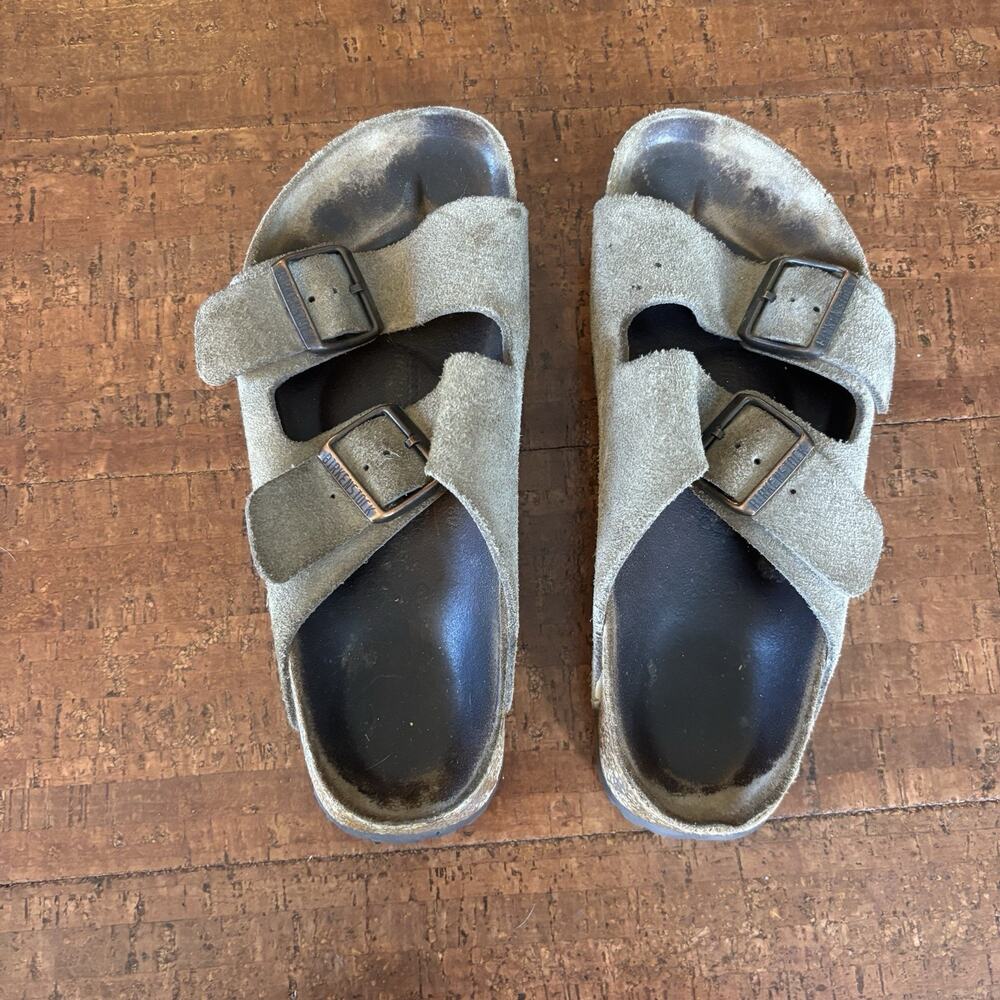 Birkenstock Arizona Suede Soft Sandals Womens Sz 7.5/8? Well Worn